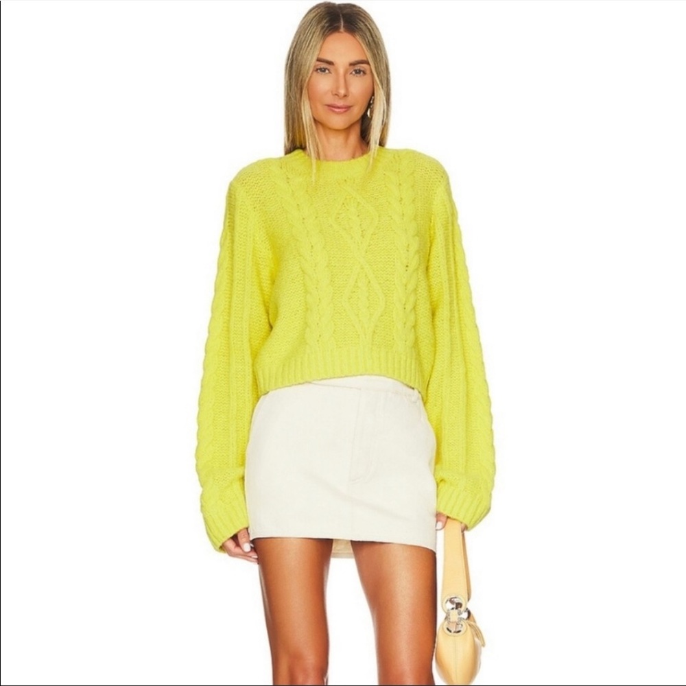 Mother Wide Sleeve Jumper Crop